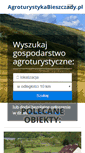 Mobile Screenshot of bieszczadykwatery.plwww.agroturystykabieszczady.pl