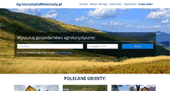 Desktop Screenshot of agroturystykabieszczady.pl